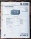 Sony TA-H2600 Amplifier  Service Manual *Original*