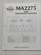 McIntosh MA2275 Original Service Manual Free Shipping