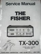 Fisher TX-300 Service Manual Master Control Amplifier  Photocopy