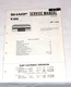 SHARP RP-103 service Manual **ORIGINAL** FREE SHIP!!