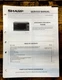 Sharp R-5H08 Microwave  Service Manual *Original*