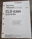Pioneer CLD-S304 CD CDV LD Player Service Manual - OEM
