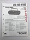 Original OEM Sony CFD-100/W Repair Service Manual CD Radio Cassette Corder 1991