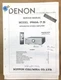 Denon PMA-7.5 Amplifier  Service Manual *Original*
