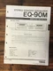 Yamaha EQ-90M Equalizer Service Manual *Original*