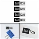 Dual 1226 Turntable logo badge Sticker Decal waterproof 39mm(1.53")X15mm(0.59")
