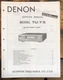 Denon TU-7.5 Tuner  Service Manual *Original*