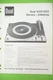 Dual Service Manual for 1220,1222 ORIGINAL