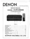 Service Manual Guide For Denon AVR-2600