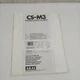 VTG CS-M3 stereo cassette deck AKAI owner's manual staple bound paper
