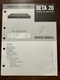 Nikko Beta 20 Pre-Amplifier Preamp Service Manual Original Genuine Vintage OEM