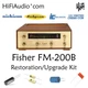 Fisher FM-200B tuner restoration recap repair upgrade rebuild kit capacitor