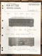 Kenwood KA-V7700 Receiver Service Manual *Original*