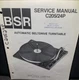 BSR C205 24P Turntable Service Manual Original