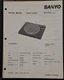 SANYO TP 1770 Stereo Turntable Service Manual Original