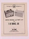 Vintage Original OEM Voice of Music VOM VM301 Service Repair Manual Phonograph