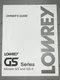 Lowrey GS GS-2 Organ Owners Manual Piano Operating Instructions Photocopy