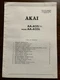 Akai Model AA-A25 /L Stereo Receiver Schematic Diagram PC Board Manual Genuine