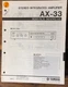 Yamaha AX-33 Amplifier  Service Manual *Original*