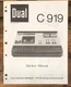 Dual C-919 C919 Cassette Service Manual *Original*