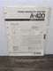 Yamaha A-420 Stereo Amplifier Service Manual Original Vintage Paperwork Repair 