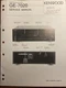Kenwood GE-7020 Graphic Equalizer Original Service Repair Manual