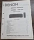 Denon DCM-350 CD Player Service Manual - OEM