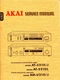 Vintage Akai Model AT-S210/J AT-S210/L Tuner, AM-U210/J Amplifier Service Manual