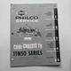 1960 Philco Service Cool Chassis TV 11N50 Series Information Manual Vintage