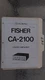 Fisher ca-2100 service manual original repair book stereo amp amplifier factory