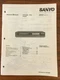 Sanyo CPV7 CD PLAYER Service Manual *Original*