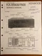Kenwood KA-V5500 7500 Stereo Amplifier Original Service Repair Manual