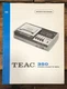 TEAC Model 350 A-350 Cassette Owners / User Manual *Original*