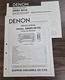 Denon DMD-M10 MD Recorder Service & Operating Manual - Original