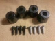 (4) Rubber Feet W/Screws Parts/McIntosh Stereo Tuners / MR-73 MR-74 MR-77 MR-78