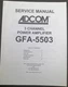 ADCOM GFA-5503 Amplifier Service Manual Photocopy