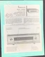SHERWOOD S-2000 III Tuner Owners Service Manual for Serial 237201 & up Original