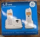 GE 5.8 GHz Cordless Phone Digital Answering Machine 25922GE2 2-Handset BRAND NEW