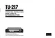 Operating Instructions For Sansui TU-217