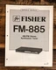 Fisher FM-885 Tuner  Service Manual *Original*