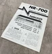 NIKKO NR-700 SYNTHESIZED STEREO RECEIVER INSTRUCTION BROCHURE J058