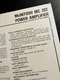 MCINTOSH MC202 POWER AMPLIFIER TECHNI-DATA ORIGINAL QUICKSHEET JO1308