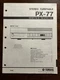 Yamaha PX-77 Stereo Turntable Record Player Service Manual Original Genuine OEM