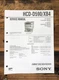 Sony HCD-D590 HCD-XB4 Stereo  Service Manual *Original*