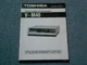 TOSHIBA V-M40 BETA MAX VCR Owners Manual Video Cassette Recorder Operating Guide