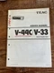 Teac V-44C V-33 Stereo Cassette Deck Service Manual + Schematics