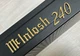 For McINTOSH MC240 240 LOGO EMBLEM BADGE 24K-GOLD/BLACK PLATED/PAINT - REPRO DIY
