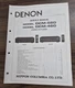 Denon DCM-560/460 CD Player Service Manual - OEM