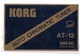 KORG AT-12 Vintage Nameplate Sticker Auto Chromatic Tuner Quartz Made in Japan