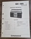 Pioneer SK-95 Radio/Cassette Service Manual - OEM